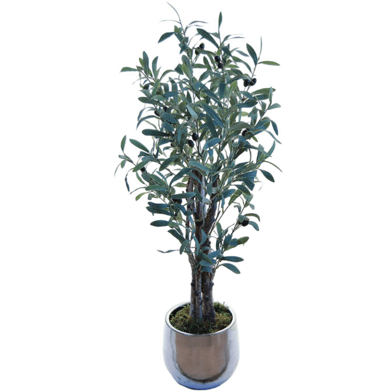 Olivier Artificiel 180 Cm - Faux Arbre En Pot Réaliste - Décoration Salon Bureau Sans Entretien - 4 Saisons