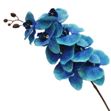 5-Branches-orchidées-artificielles-105cm-8-fleurs-bleu