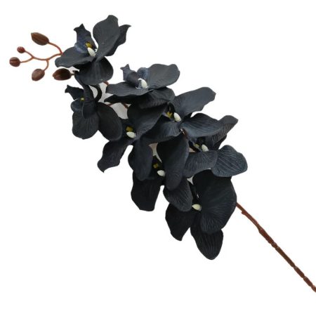 5-Branches-orchidées-artificielles-105cm-8-fleurs-noir