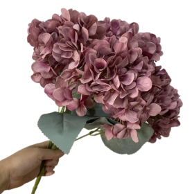 Hortensia Artificiel 60cm Bleu En Pot - Plante Décorative Réaliste Intérieur Extérieur, Fleurs Et Feuilles Détails Parfaits