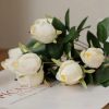 Bouquet-de-9-Tulipes-Artificielles-en-Soie-blanche