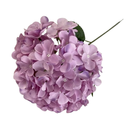 Hortensia-artificiel-à-tige-réaliste-violet
