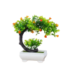 Bonsaï-artificiel-courbé-à-fleurs-oranges
