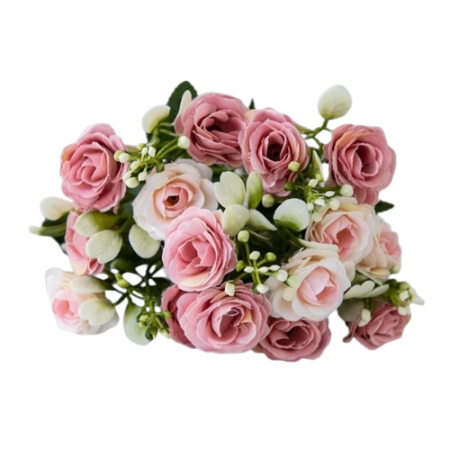 Bouquet-de-15-roses-artificielles-en-soie-rose
