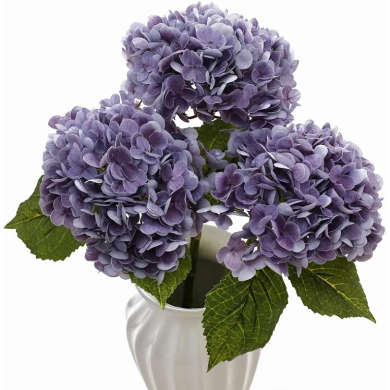 Couronne Hortensias Artificiels 50 Cm Blanc - Décoration Porte Murale Printanière Pour Pâques Et Maison