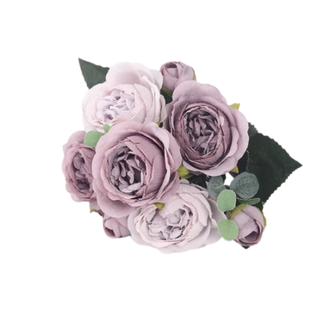 Bouquet-de-9-roses-artificielles-en-tissu-violet