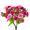 Bouquet-de-roses-artificielles-avec-feuilles-vertes-rose